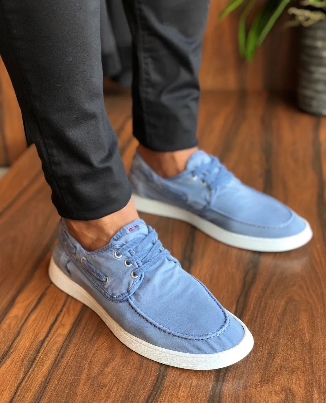 Tenis Reserva Top Sider Canvas Azul Claro