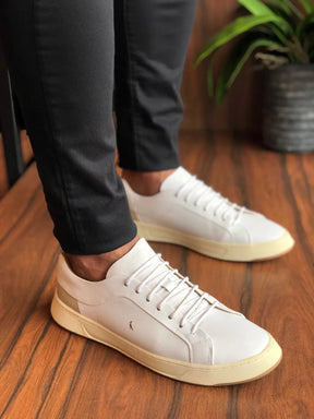 Tenis Reserva Asher Couro Branco/Off White