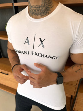 Camiseta AX Classic Branca