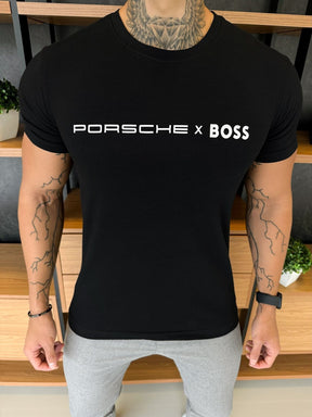 Camiseta Hugo B. x Porsc Preta