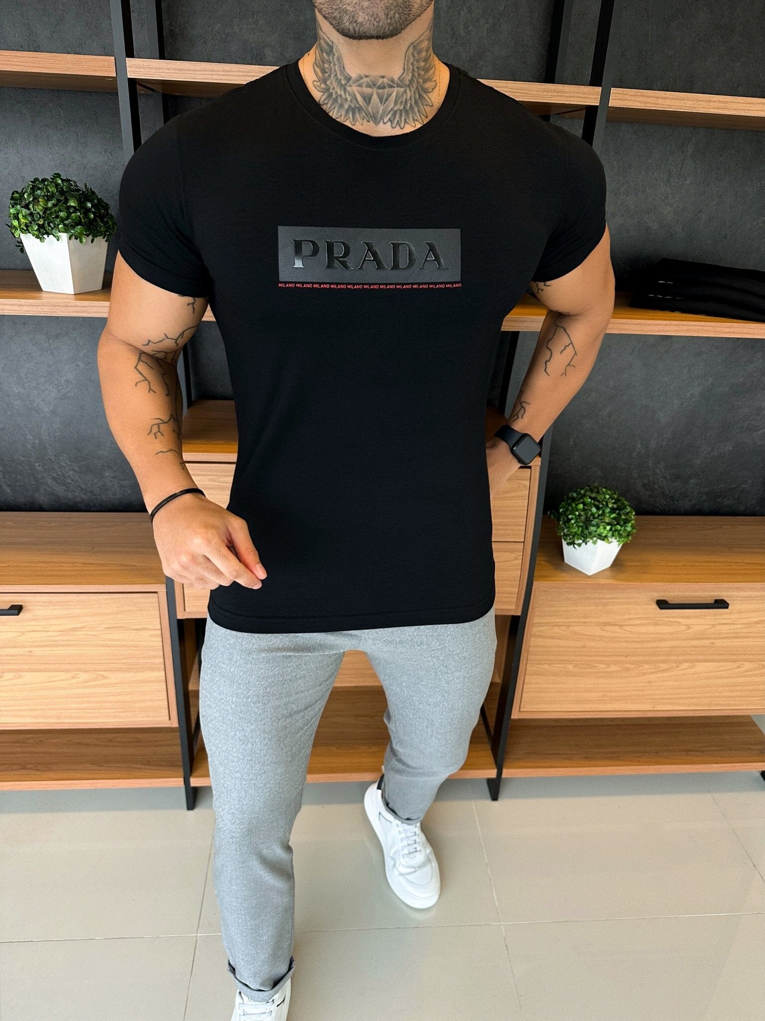 Camiseta Prad Milan Preta