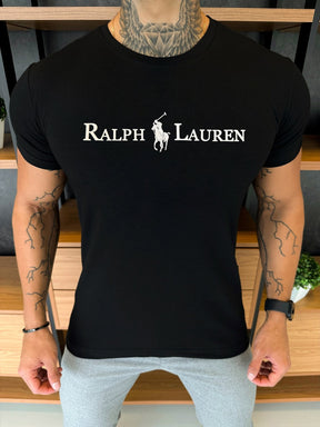 Camiseta Ralph. Preta Escrita Central