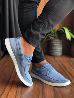 Tenis Reserva Top Sider Canvas Azul Claro