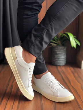 Tenis Reserva Asher Couro Branco/Off White