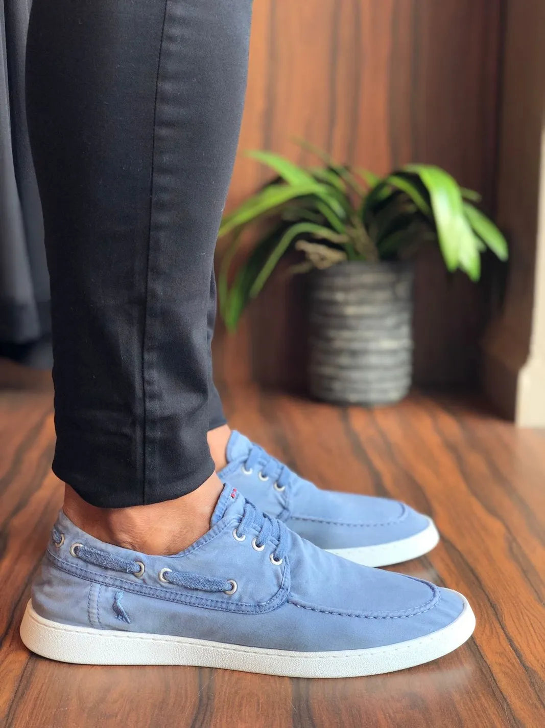 Tenis Reserva Top Sider Canvas Azul Claro